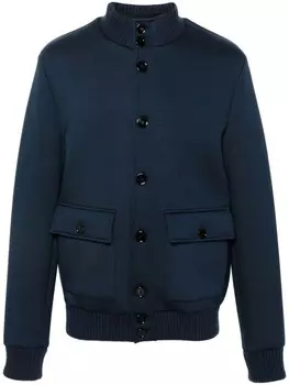 DONDUP куртка-бомбер из джерси с аквалангом, синий