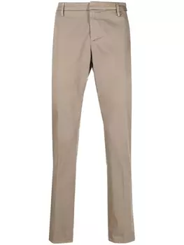 DONDUP прямые брюки средней посадки, коричневый