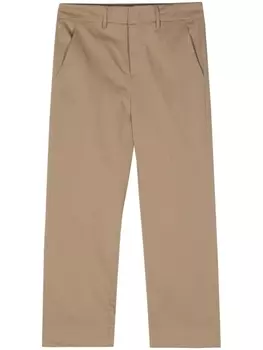 DONDUP прямые брюки средней посадки, нейтральный цвет