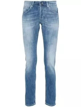 DONDUP прямые джинсы с эффектом потертости, синий