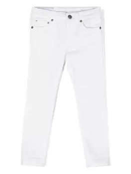 Dondup прямые джинсы средней посадки, белый