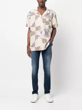 DONDUP прямые джинсы средней посадки, синий