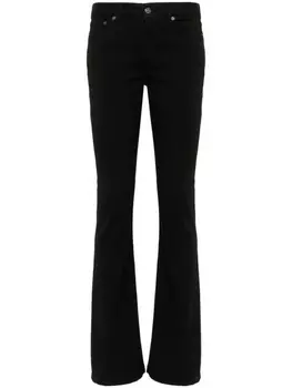 DONDUP расклешенные джинсы с логотипом, черный