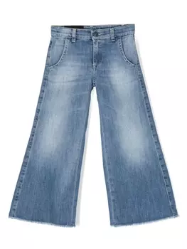 Dondup широкие джинсы с логотипом, синий