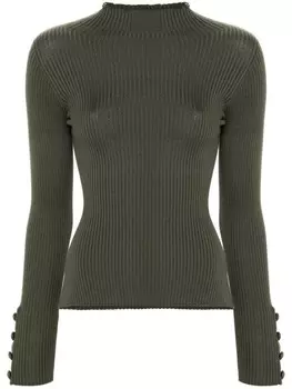 DONDUP свитер с логотипом, зеленый