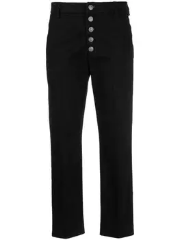 DONDUP укороченные брюки прямого кроя, черный