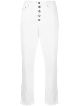 DONDUP укороченные джинсы Koons свободного кроя, белый