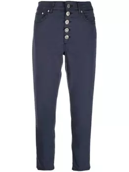 DONDUP укороченные джинсы с завышенной талией, синий