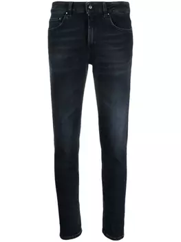 DONDUP укороченные джинсы с завышенной талией, синий