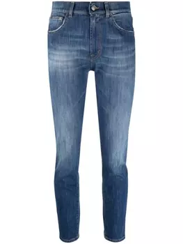 DONDUP укороченные джинсы узкого кроя, синий