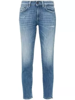 DONDUP укороченные джинсы узкого кроя, синий