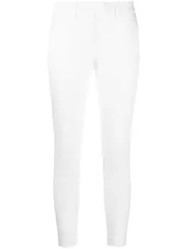 DONDUP укороченные зауженные брюки, белый