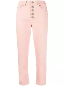 DONDUP укороченные зауженные джинсы, розовый
