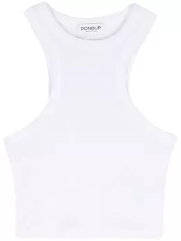 DONDUP укороченный топ без рукавов, белый