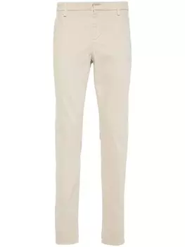 DONDUP узкие брюки Gaubert с заниженной талией, нейтральный цвет