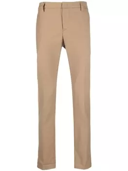 DONDUP узкие брюки средней посадки, нейтральный цвет