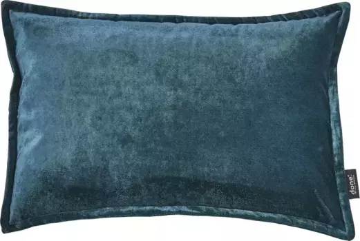 Done. декоративная подушка "Glam", однотонная, молния, чехол без наполнителя, 1 шт 65х65 см, цвет petrol + unifarben
