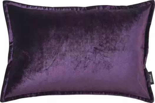 Done. декоративная подушка "Glam", однотонная, молния, чехол без наполнителя, 1 шт 45х45 см, фиолетовый