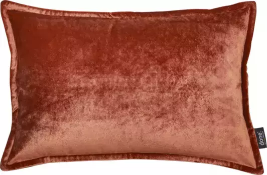 Done. декоративная подушка "Glam", однотонная, молния, чехол без наполнителя, 1 шт 45х45 см, цвет rostrot + unifarben