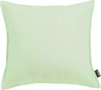 Done. декоративная подушка "Ленни", чехол без наполнителя в стиле хюгге с простроченным краем 45х45 см, цвет jadegrn + unifarben