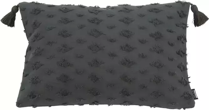 Done. декоративная подушка "Луиза", однотонная, на молнии, чехол без наполнителя, 1 шт 45х45 см, цвет anthrazit + unifarben