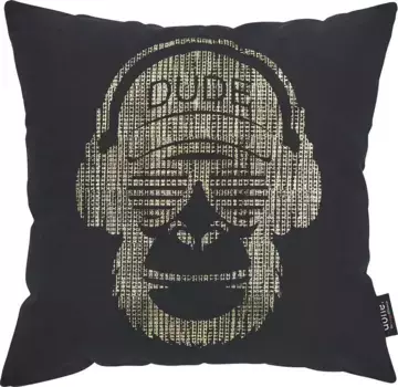 Done. декоративная подушка "Обезьянка", с эффектным мятым принтом, чехол без наполнителя, 1 шт 45х45 см, цвет goldfarben + bedruckt