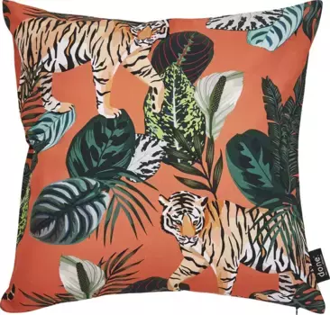 Done. декоративная подушка "Панама Принт Тигр", чехол на подушку с принтом с обеих сторон без наполнителя, 1 шт 65х65 см, цвет bunt + bedruckt