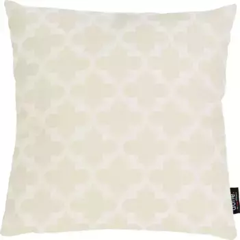 Done. декоративная подушка "Виндзор Милано", чехол на подушку из жаккардовой ткани без наполнения на молнии, 1 шт 40х60 см, бежевый/белый