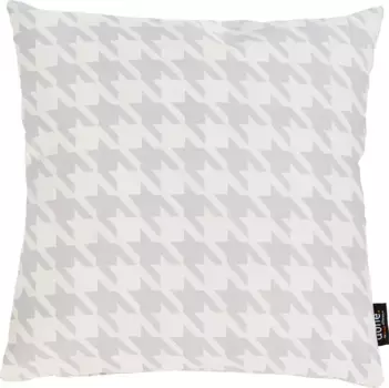Done. декоративная подушка "Виндзорская Птица", чехол на подушку жаккардовой ткани без наполнения на молнии, 1 шт 40х60 см, цвет silberfarben/wei + Jaquard-Struktur-gemustert