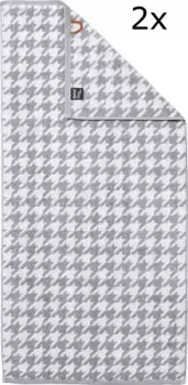 Done. комплект полотенец "Daily Shapes Bird", (комплект, 2 шт., 2 полотенца (50х100 см), жаккардовая ткань, доступны в разных вариантах комплекта (4 шт.), цвет silbergrau/wei