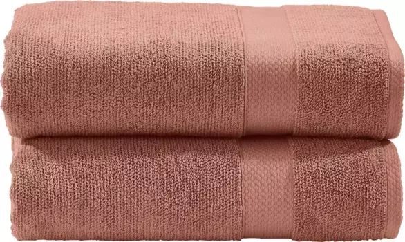 Done. комплект полотенец "Делюкс", (комплект, 2 шт., 2 полотенца (50х100 см), гостиничного качества, из качественной крученой махры) (2 шт.), цвет altkupferfarben