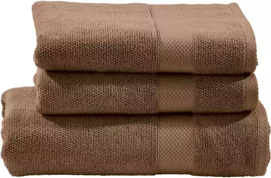 Done. комплект полотенец "Делюкс", (комплект, 3 шт., 1 банное полотенце (70х140 см) - 2 полотенца для рук (50х100 см), гостиничного качества из высококачественной крученой махры (3 шт.), цвет Cognac