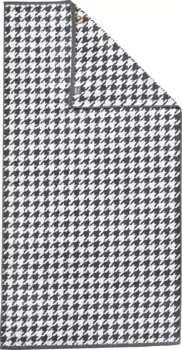 Done. полотенце для душа "Daily Shapes Bird", (1 шт.), жаккардовая ткань, современный узор 70х140 см (1 шт.), антрацит-белый