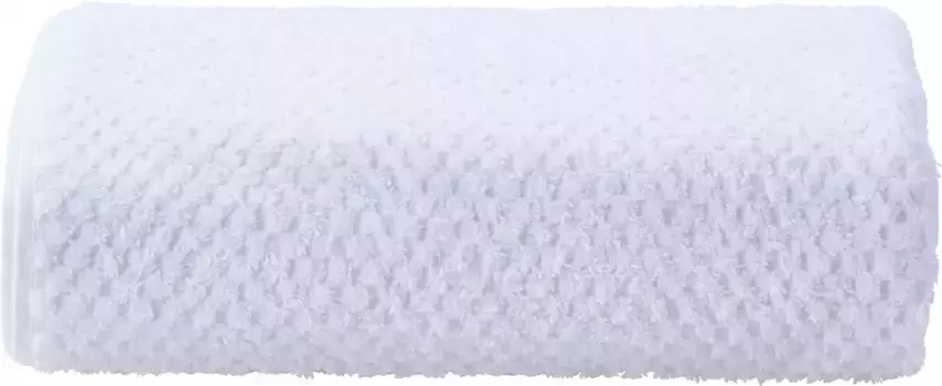 Done. полотенце для душа "Соты Прованса", (1 шт.), однотонное, в сотовом стиле, с бахромой 70х140 см (1 шт.), белый