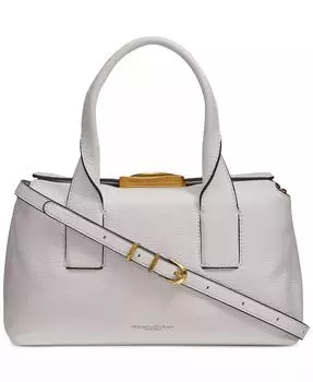 Donna Karan Amagansett Сумка-портфель из мягкой кожи со скульптурной застежкой-магнитом Donna Karan New York, бежевый