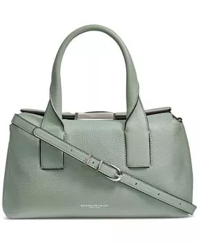 Donna Karan Amagansett Сумка-портфель из мягкой кожи со скульптурной застежкой-магнитом Donna Karan New York, зеленый