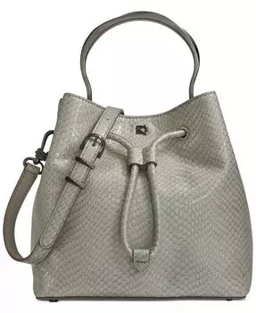 Donna Karan Lawrence Ведро с верхней ручкой Python Donna Karan New York, серый