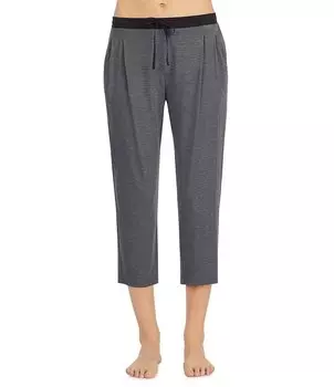 Donna Karan Пижамы Трикотажные капри Брюки для сна, серый