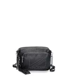 Donna женская черная сумка через плечо с двумя отделениями Pepe Jeans, черный