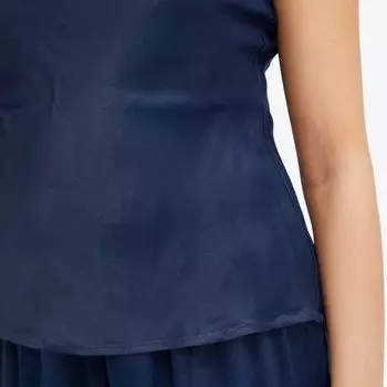 Donni. Атласный топ-труба, синий