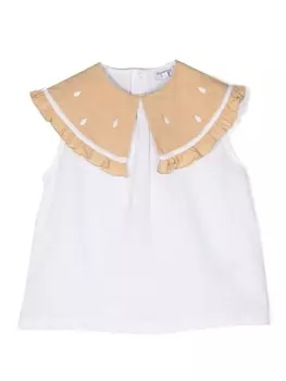 Donsje блузка Frutas без рукавов, белый