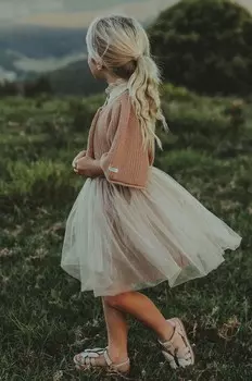 Donsje юбка для девочек Полная юбка, бежевый