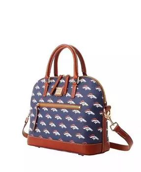 Dooney Bourke Denver Broncos Фирменная сумка-саквояж с выпуклой молнией Dooney & Bourke, мультиколор