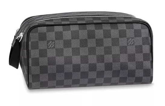 Dopp Kit Туалетная сумка Damier Графитовая канва LOUIS VUITTON