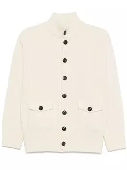 Doppiaa кардиган в рубчик, белый