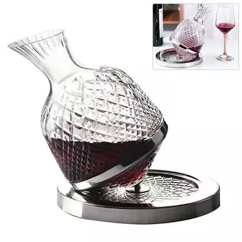 DOPWii гироскопический вращающийся графин, стакан для виски, бренди, графин для красного вина, аксессуары для вина на день рождения, дружбы