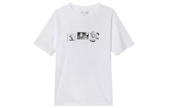 Doraemon X Футболка унисекс 00 Белая Uniqlo, белый