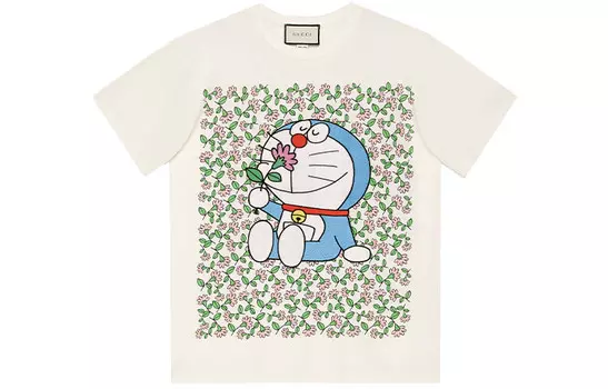 Doraemon X Футболка женская цвета слоновой кости Gucci