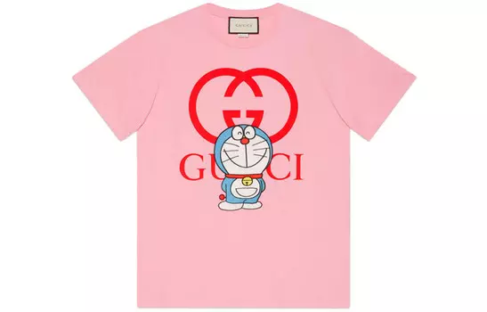 Doraemon X Футболка женская розовая Gucci