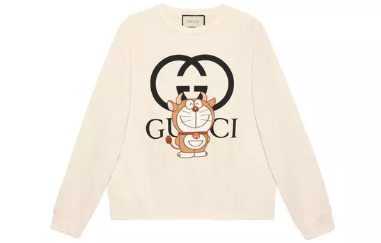 Doraemon X Толстовка мужская цвета слоновой кости Gucci, белый